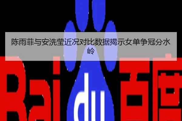 陈雨菲与安洗莹近况对比数据揭示女单争冠分水岭